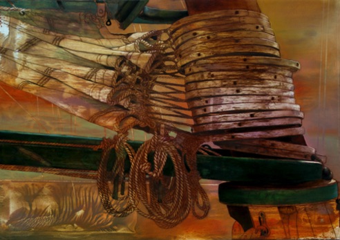 'mast rings'
20 x 30
oil on paper on aluminum